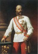 Eugene de Blaas kaiser franz josef l of austria in uniform Sweden oil painting artist
